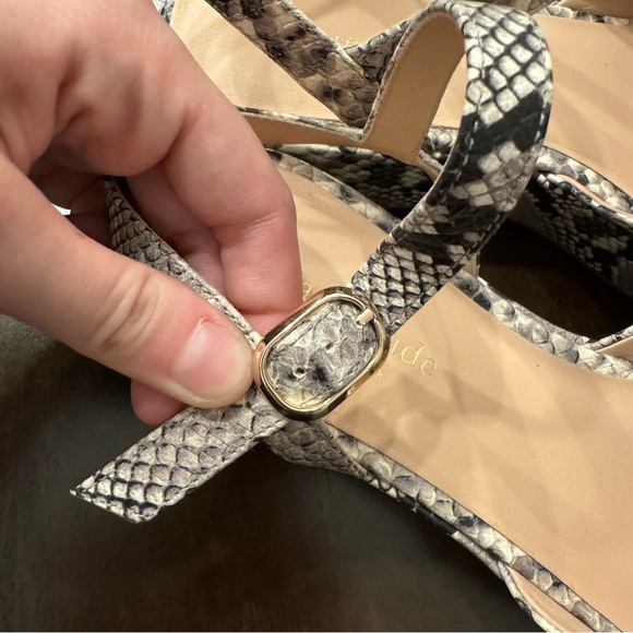 Snakeskin Kate Spade Platform Sandals - Picture 7 of 8
